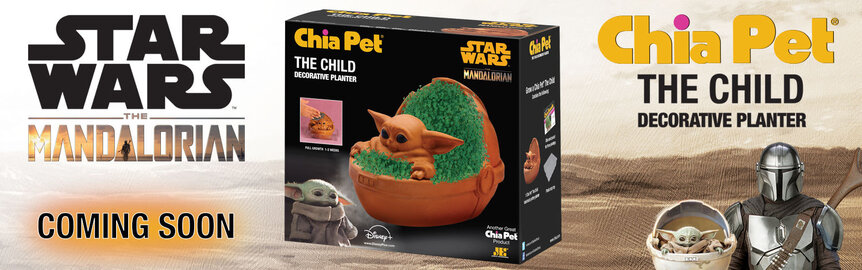 The Mandalorian Baby Yoda Chia Pet