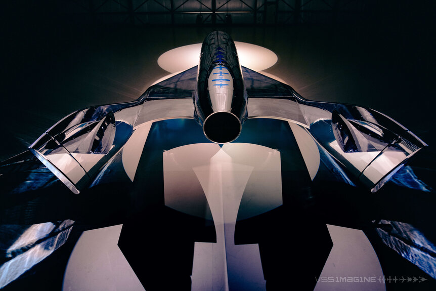 Orthographic view of the Virgin Galactic VSS Imagine
