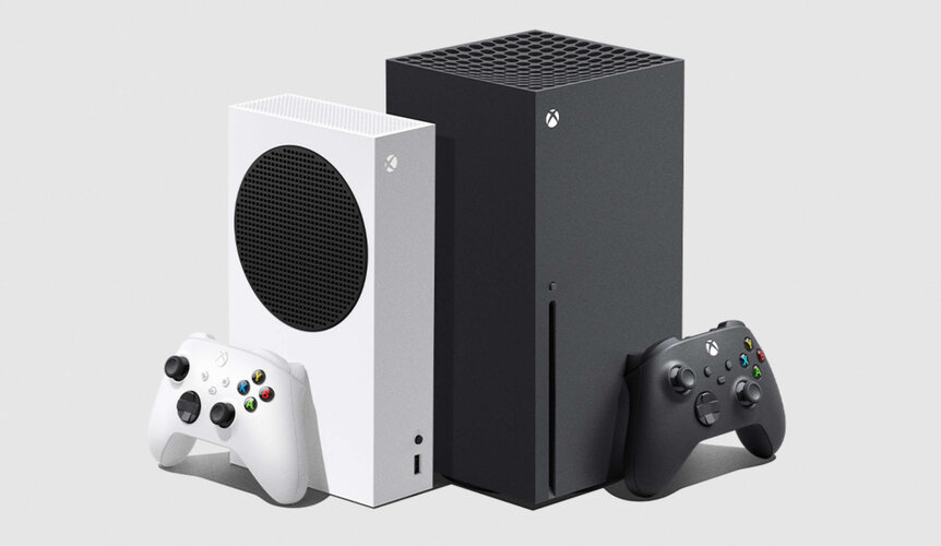 Xbox Series X and Series S side by side