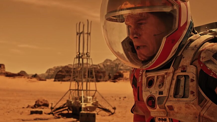 The Martian Matt Damon on Mars