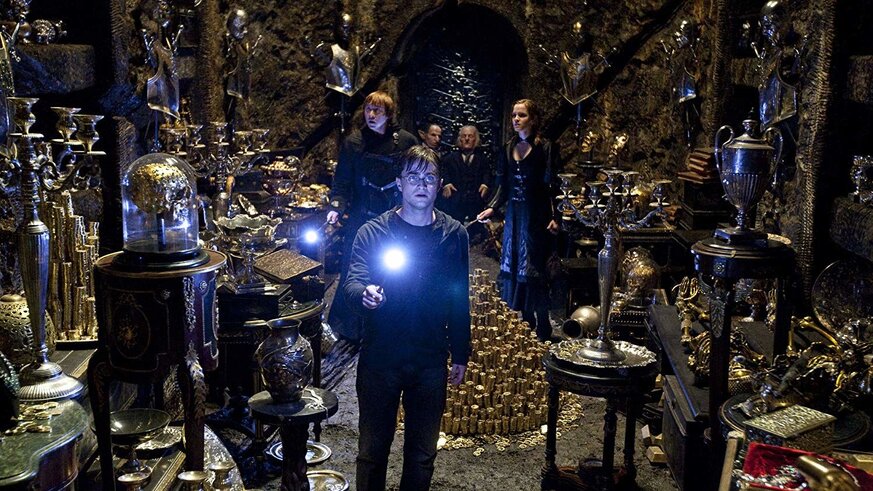 The Lestrange vault at Gringotta in Harry Potter and the Deathly Hallows Part 2