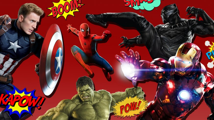 Avengers fighting image
