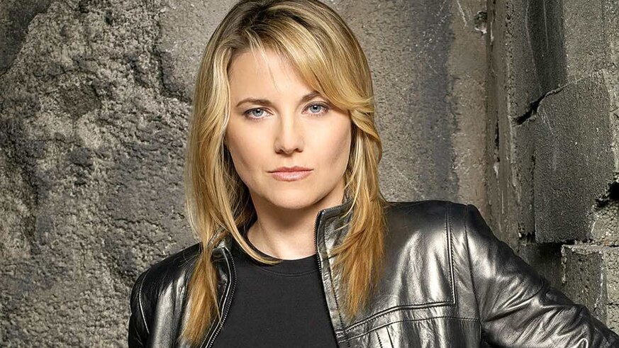 Lucy Lawless as Number Three in Battlestar Galactica