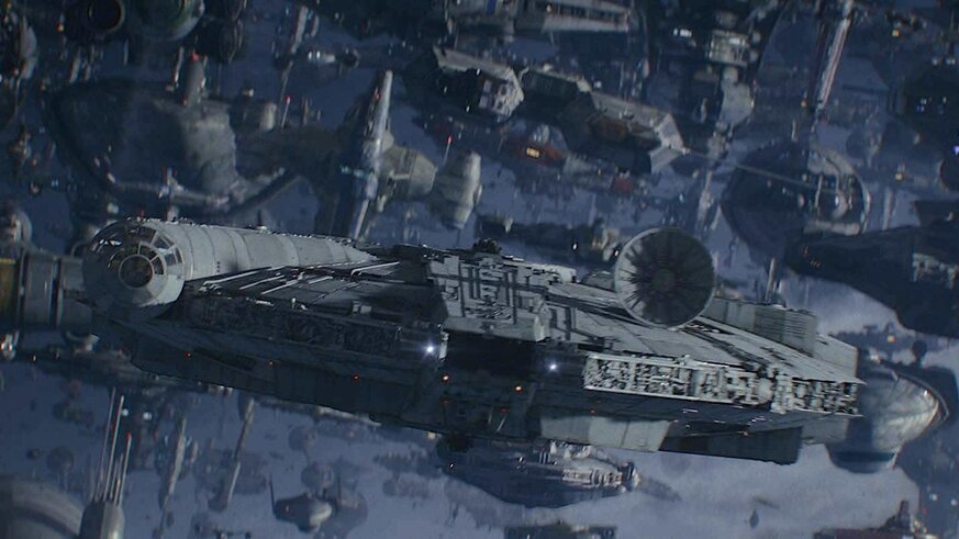 Millennium Falcon in The Rise of Skywalker