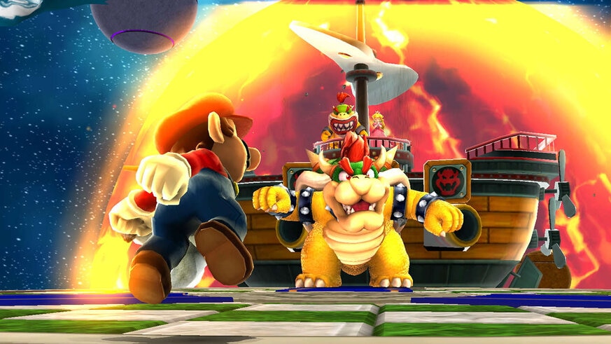 Mario takes on Bowser in Super Mario 3D All Stars