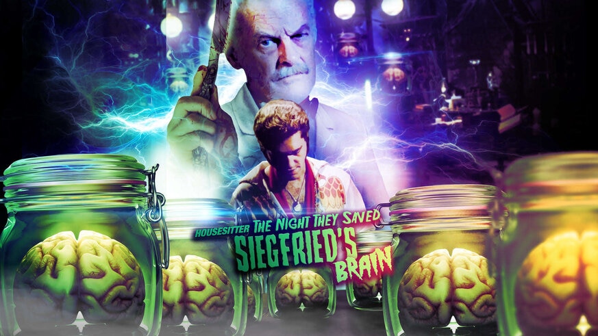 Housesitter: The Night They Saved Siegfried's Brain poster banner