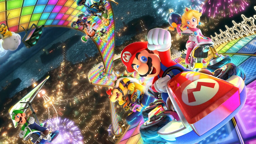 Mario in Mario Kart 8 Deluxe