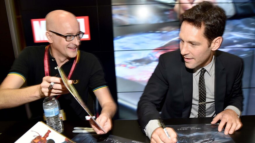 Paul Rudd Ant-Man Booth Signing Getty