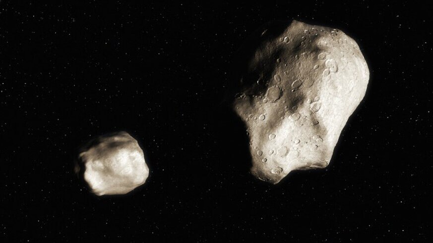 Phil Plait Bad Astronomy Art Asteroid Pair