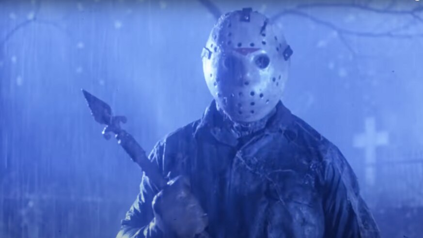 A still from Friday the 13th VI: Jason Lives (1986)