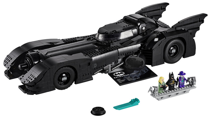 LEGO Batmobile with minifigs
