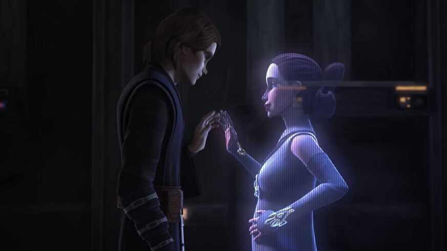 Anakin and Padme in Star Wars The Clone Wars