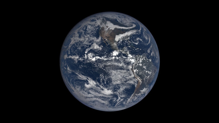The Earth seen from the DSCOVR spacecraft on Sep. 23, 2018, on the equinox. Credit: NASA/NOAO