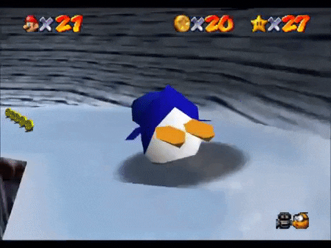 Super Mario 64 Penguin Race