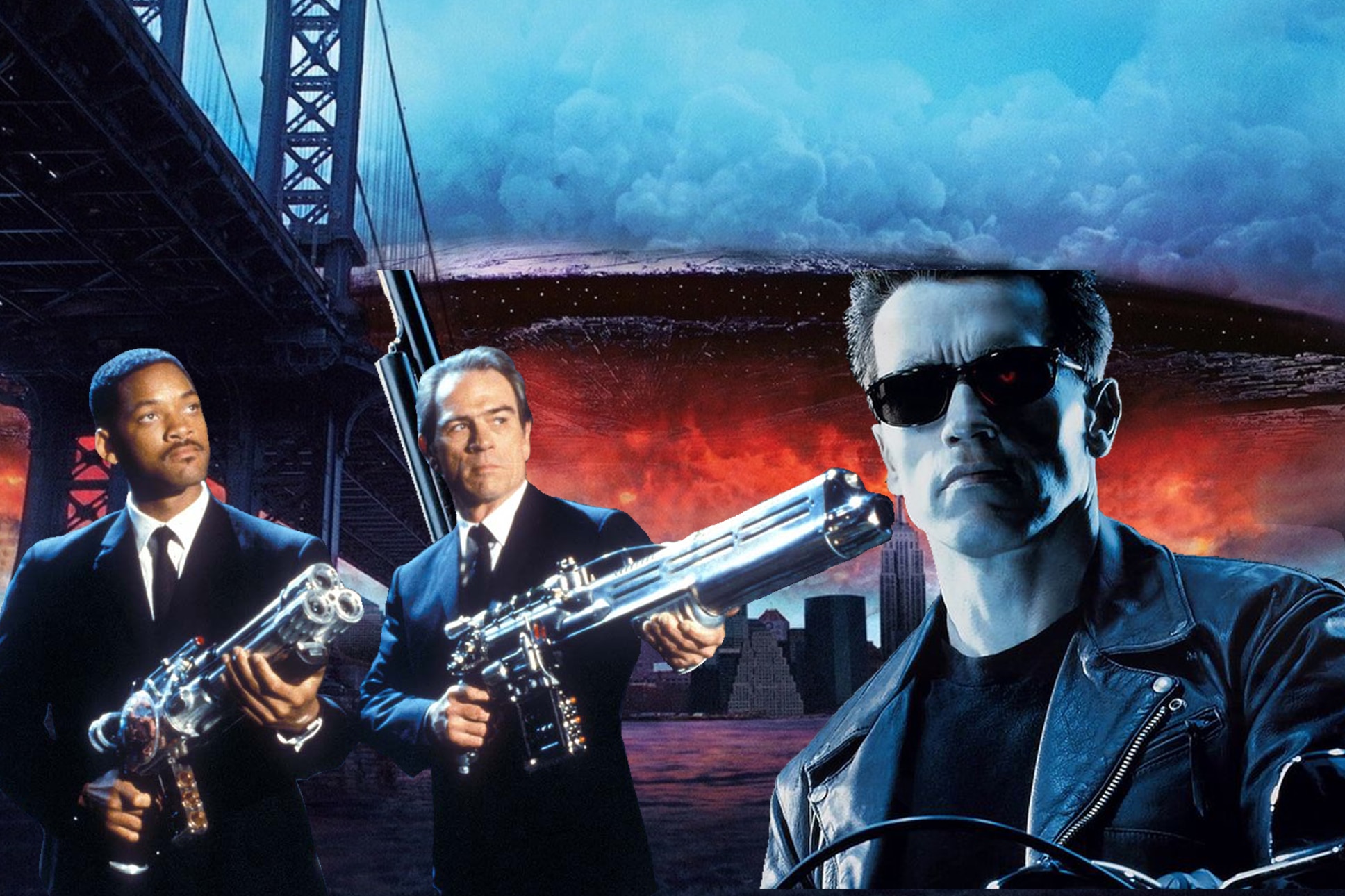 Best Sci-Fi Movies Header Terminator 2 Men in Black Independence Day
