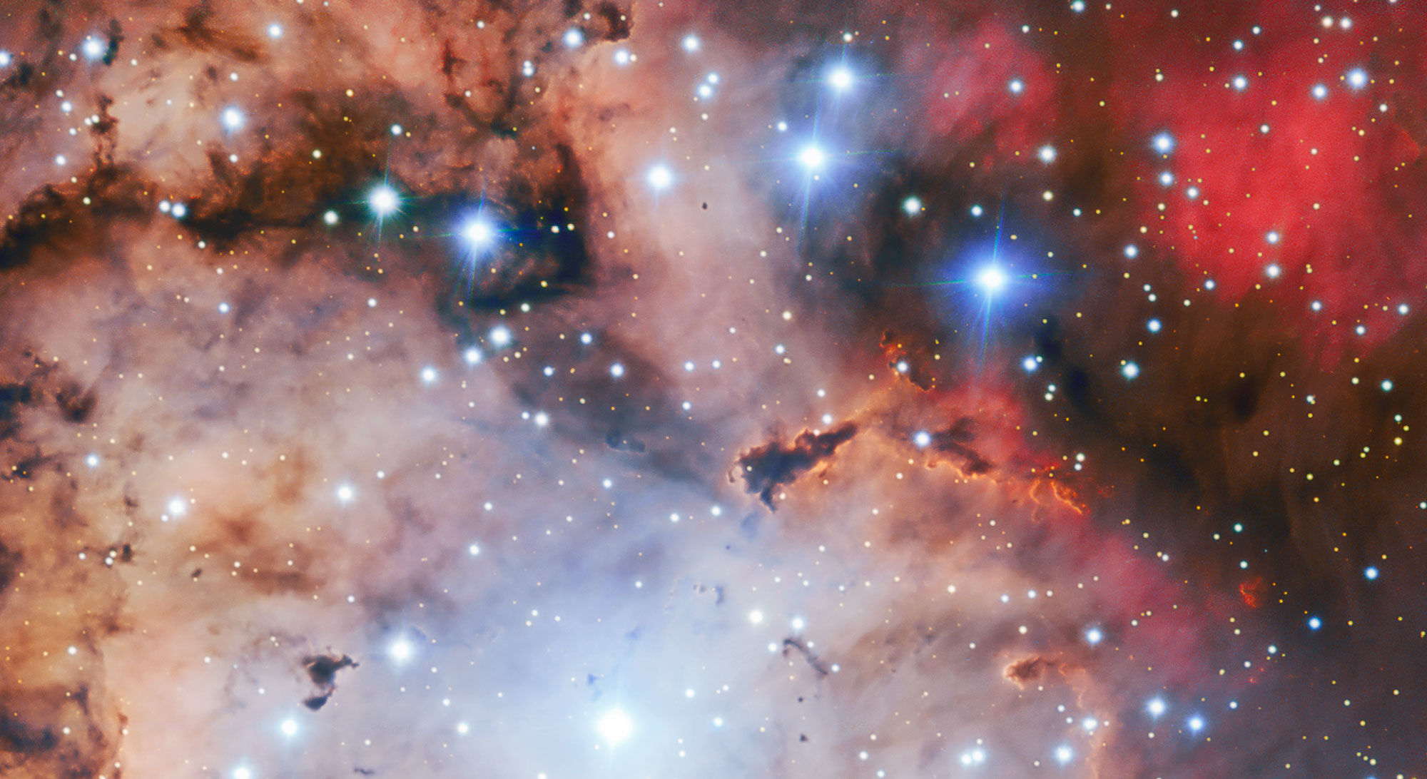 NGC 2467, aka the Skull and Crossbones Nebula. Credit: ESO