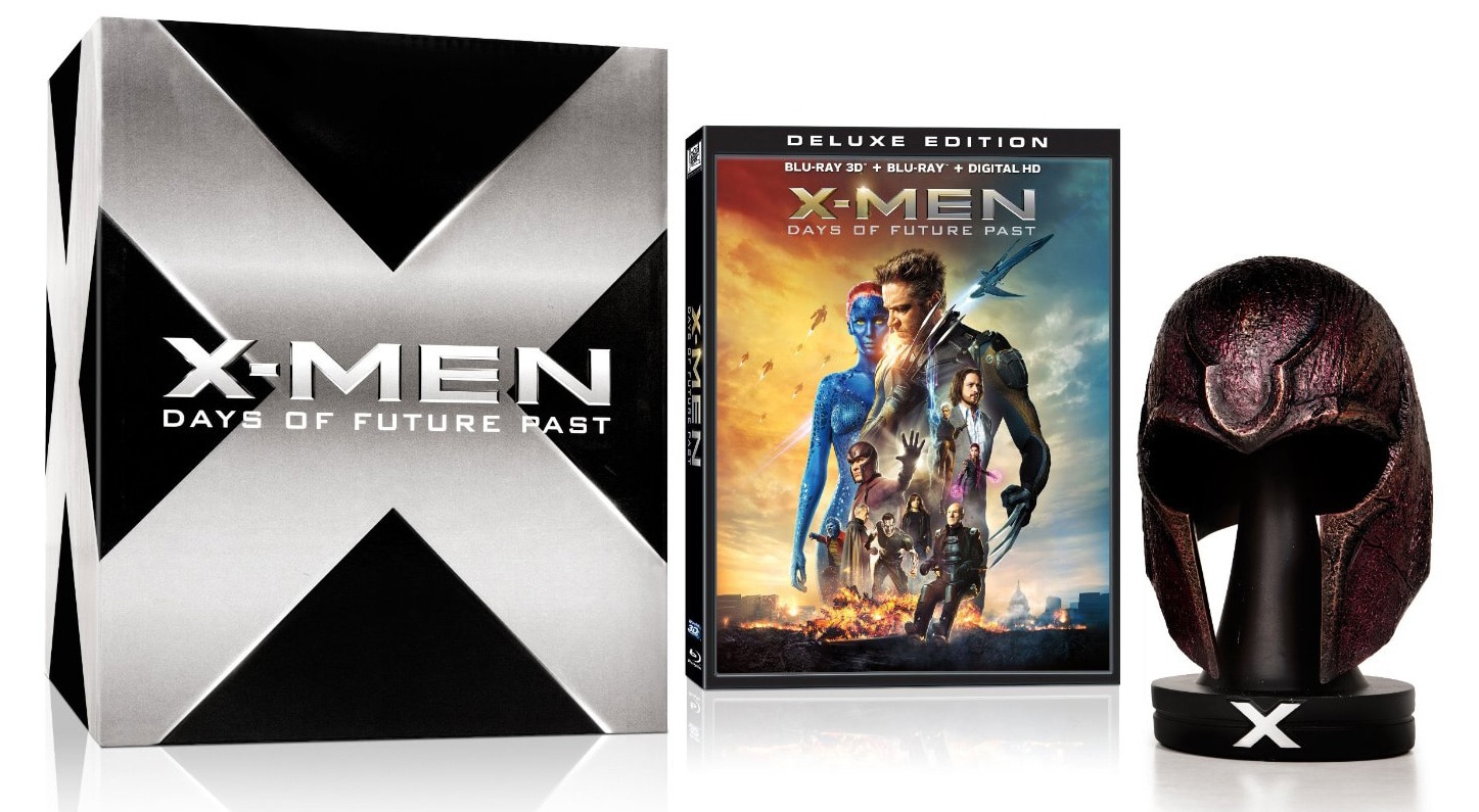X Men Days Of Future Past Deluxe Edition Blu Ray Revealed Magneto Helmet Included