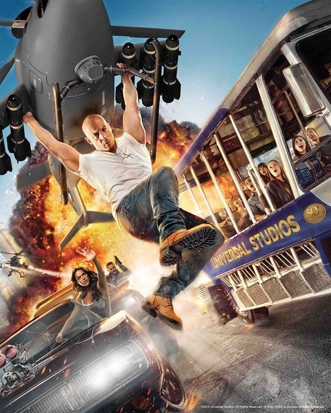 Fast And Furious Supercharged roller coaster at universal parks